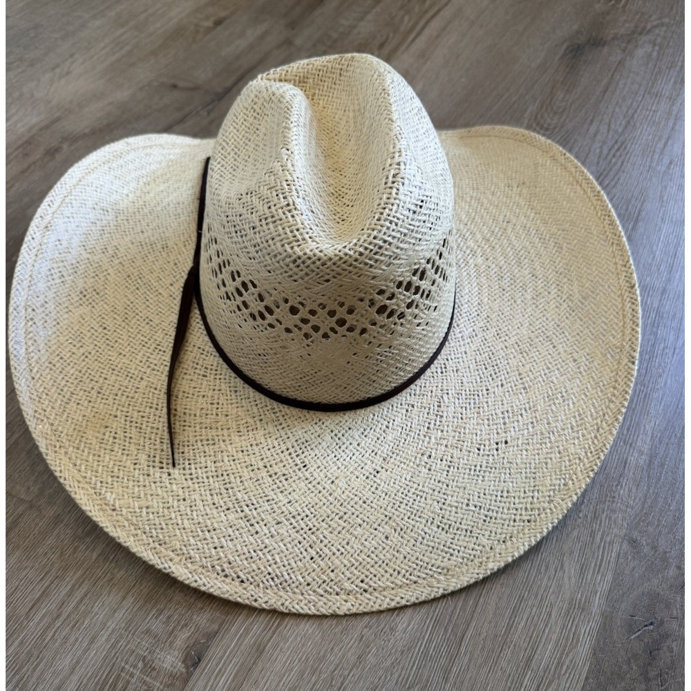 RODEO KING QUENTEN 25X STRAW COWBOY HAT 7 1/4